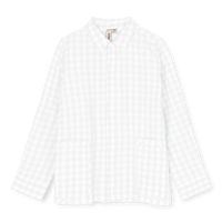 JUNA Bianca Lounge Shirt, White/White S/M By JUNA