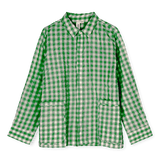 JUNA Bianca Lounge Shirt, Green/Sand S/M By JUNA