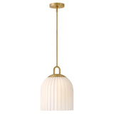 Paige Small Pendant - Lacquered Brass