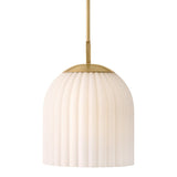 Paige Small Pendant - Lacquered Brass