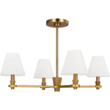 Paisley Chandelier — 28", Burnished Brass