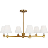 Paisley Chandelier — 36", Burnished Brass