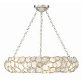 Palla Drum Chandelier 24'' Antique Silver