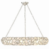 Palla Drum Chandelier 32'' Antique Silver