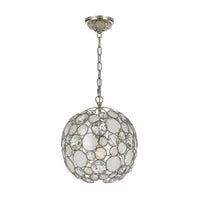 Palla Globe Chandelier 13" Antique Silver