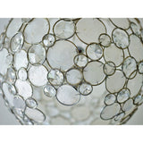 Palla Globe Chandelier 22" Antique Silver