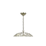 Palla Globe Chandelier 22" Antique Silver