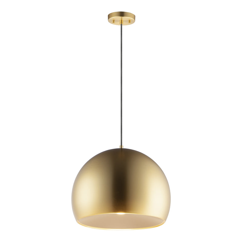 Palla LED Pendant by ET2 - 16 Inch, Satin Brass / Coffee