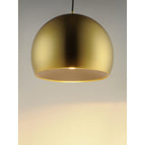Palla LED Pendant by ET2 - 16 Inch, Satin Brass / Coffee