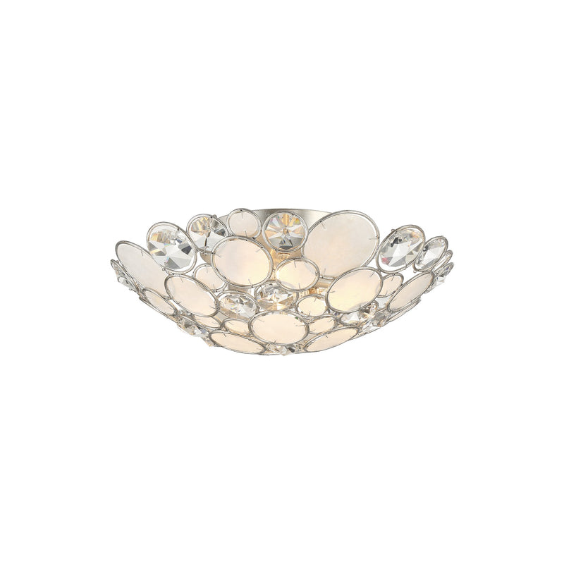 Palla Semi Flush Mount 16'' Antique Silver