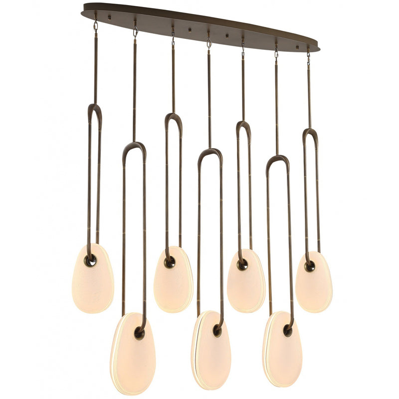 Palmea Linear Suspension Aged Brass By Avenue Lighting