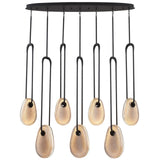 Palmea Linear Suspension Matte Black By Avenue Lighting - Front View