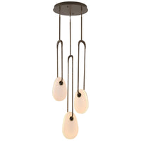 Palmea Multi-Light Suspension 3 Lights Aged Brass By Avenue Lighting