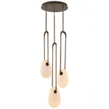 Palmea Multi-Light Suspension 3 Lights Aged Brass By Avenue Lighting