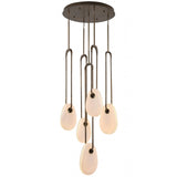 Palmea Multi-Light Suspension 5 Lights Aged Brass By Avenue Lighting