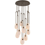 Palmea Multi-Light Suspension 9 Lights Aged Brass By Avenue Lighting