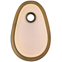 Palmea Wall Sconce Small Aged Brass By Avenue Lighting