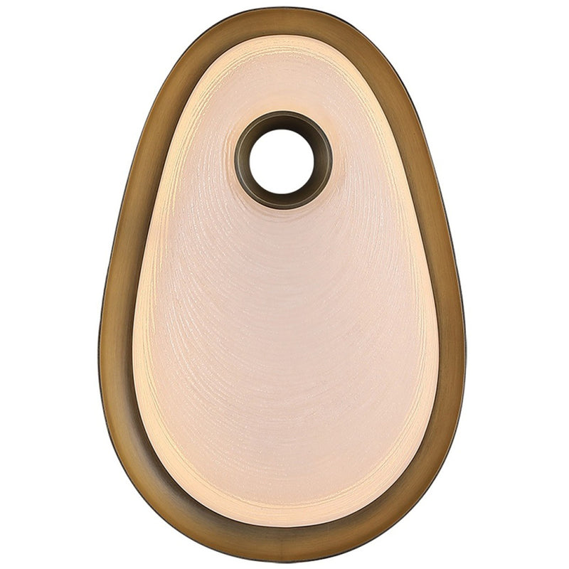 Palmea Wall Sconce Small Aged Brass By Avenue Lighting