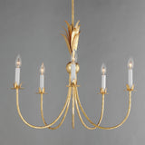 Paloma Chandelier Gold Leaf by Maxim Lighting