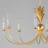 Paloma Chandelier Gold Leaf by Maxim Lighting