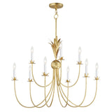 Paloma Chandelier Gold Leaf by Maxim Lighting