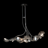 Pangea Linear Chandelier Sterling By Hubbardton Forge With Light