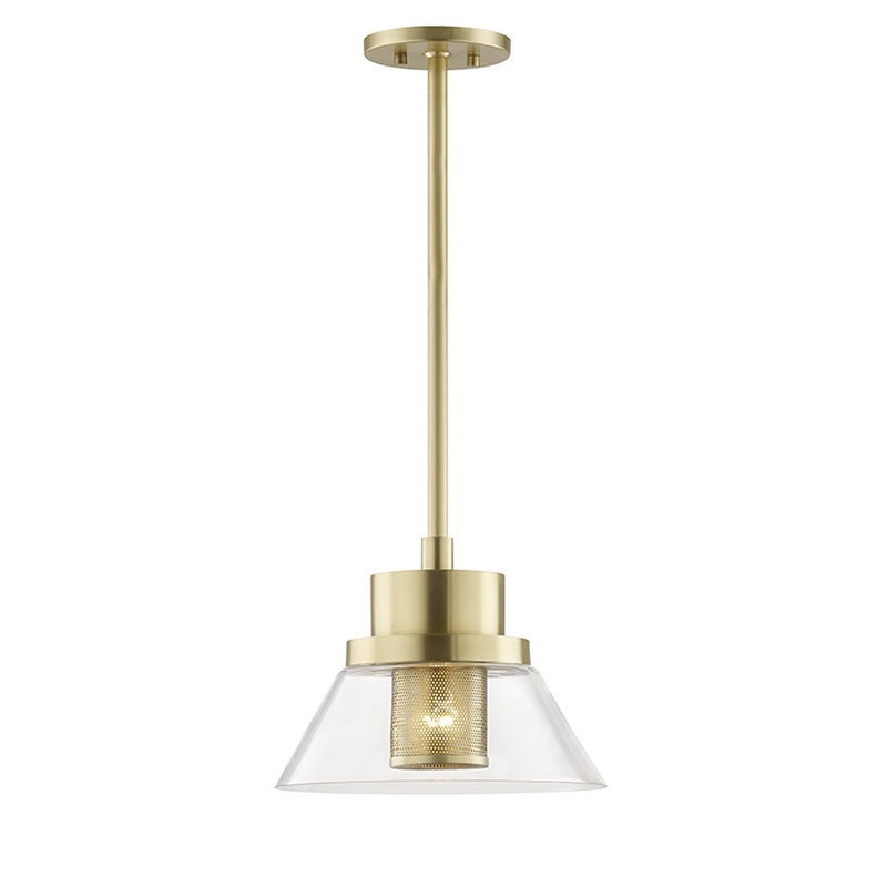 Paoli Pendant - 12 Inch - Aged Brass by Hudson Valley