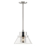 Paoli Pendant - 12 Inch - Polished Nickel by Hudson Valley