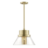Paoli Pendant - 15.5 Inch - Aged Brass by Hudson Valley
