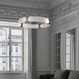 Parallel Chandelier, Shape: Circular, Finish: Classic Silver, Color: Clear Granite