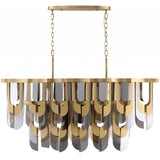 Paramount Linear Chandelier By Avenue Lighting - Front View