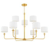 Paramus Chandelier - 8-Light - Aged Brass by Hudson Valley