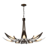 Parasol 7-Light Chandelier, shown in Bronze, by Hubbardton Forge
