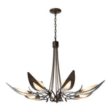 Parasol 7-Light Chandelier, shown in Bronze, by Hubbardton Forge