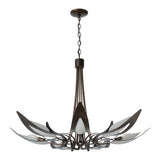 Parasol 7-Light Chandelier, shown in Bronze, by Hubbardton Forge