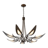 Parasol 7-Light Chandelier, shown in Bronze, by Hubbardton Forge