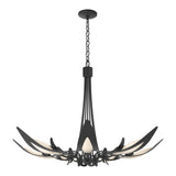 Parasol 7-Light Chandelier in Black by Hubbardton Forge