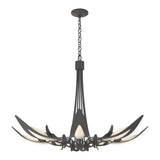 Parasol 7-Light Chandelier in Natural Iron by Hubbardton Forge