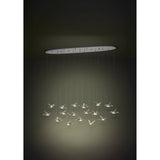 Paratebueno Linear Suspension 17 Light Chrome by Eglo - lifestyle room setting