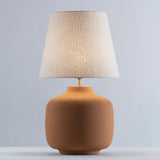 Paraty Table Lamp By Geo Contemporary, Color: Terracotta