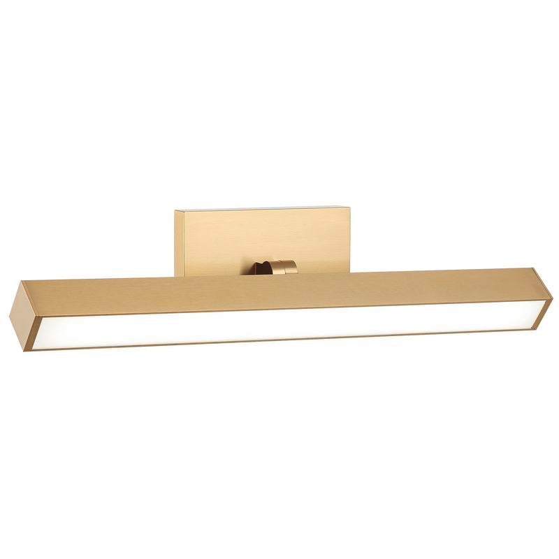 Parellel Vanity Light Small Aged Gold Brass By Matteo