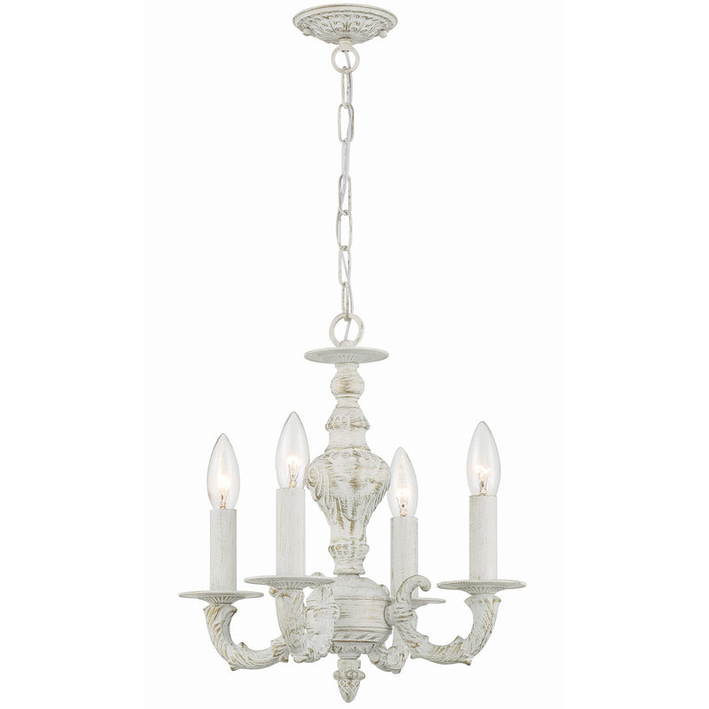 Paris Market Chandelier 13.5" Antique White