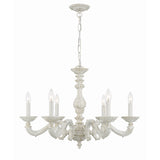 Paris Market Chandelier 28" Antique White
