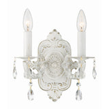 Paris Market Crystal Sconce 10'' Antique White