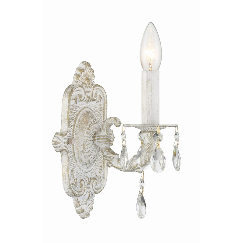 Paris Market Crystal Sconce 6.25'' Antique White