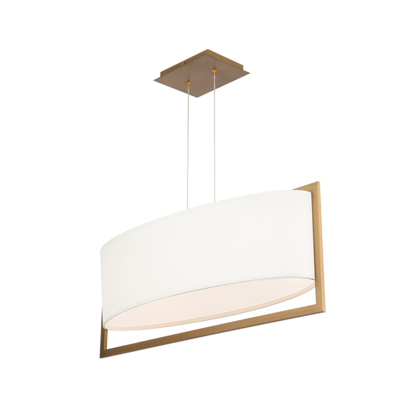 Park Avenue Linear Pendant Aged Brass By WAC Lighting Side View