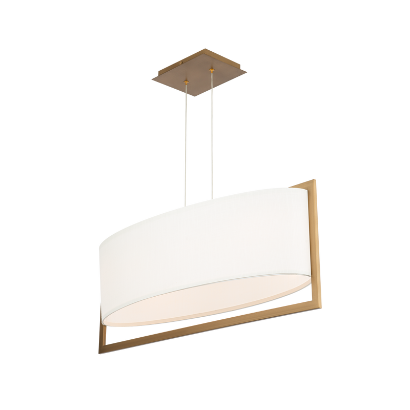 Park Avenue Linear Pendant Aged Brass By WAC Lighting Side View