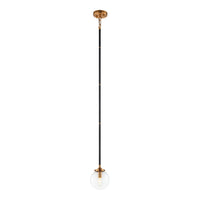 Particles Pendant Aged Gold Brass Clear