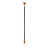 Particles Pendant Aged Gold Brass Clear