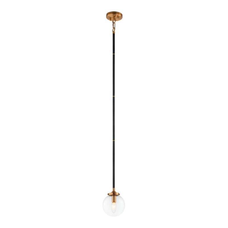 Particles Pendant Aged Gold Brass Clear